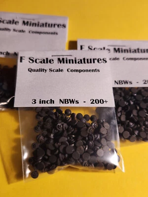 Escala G 3 pulgadas NBWs - Arandela de perno de tuerca - 1:20.3 - 1:24 200+ Envío gratuito Foto 1 de 3