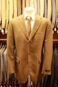 Chaqueta Burberry London T.50 verde a cuadros 100% lana virgen con cuerda 3 botones -S114 - Imagen 1 de 6