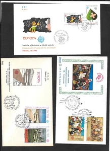 Türkiye 1975 1977 & 1986 Europa CEPT 3 FDC Super Condition - Picture 1 of 2
