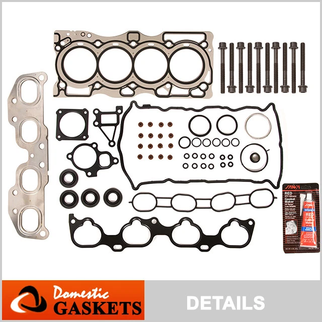 Juego de pernos de junta de culata para Nissan Altima Sentra SE-R 2,5 L DOHC MLS para 07-09 QR25DE Foto 1 de 4
