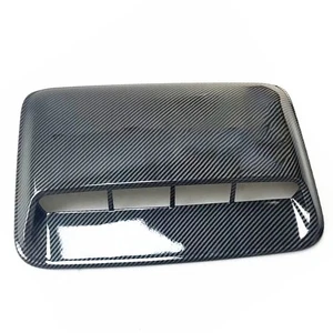 Universal Kohlefaser-Look Auto Lufthutze Abdeckung Motorhaube Haube Scoop Dekor - Picture 1 of 5