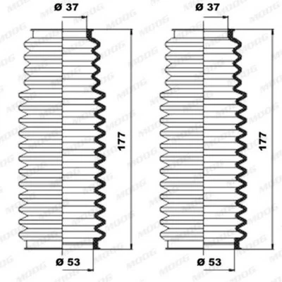 MOOG JUEGO De MANGUITO De DIRECCIÓN Compatible Para BMW 5 Series E39 Touring - Imagen 1 de 2