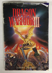 No Game DRAGON WARRIOR III 3 Explorer's Handbook NINTENDO NES Instruction Manual