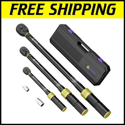 Professional Torque Wrench Set: Dual Direction, 1/4 to 1/2-inch Drive, 72-Tooth - Image 1 of 4