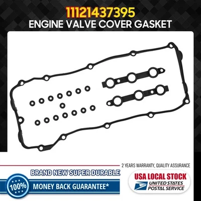 New Engine Valve Cover Gasket Set OE 11121437395 For BMW 330i M54 E46 2002-2005 - Image 1 of 4