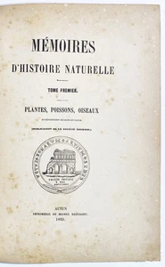 Carion - Memoires Histoire naturelle Plantes poissons oiseaux Saone-et-Loire - Picture 1 of 2