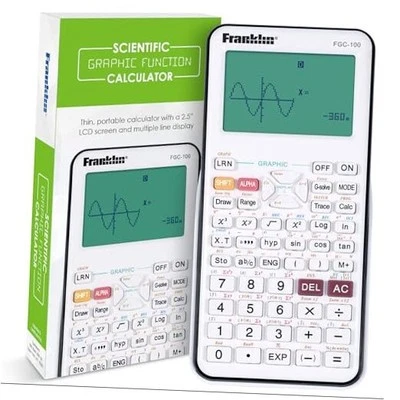 Franklin Scientific графический калькулятор с 3 режимами работы - белый - Изображение 1 из 4
