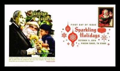 SELLOS DR JIM PORTADA DE ESTADOS UNIDOS BRILLANTES VACACIONES SANTA CLAUS FDC PANDA CACHÉT Foto 1 de 2