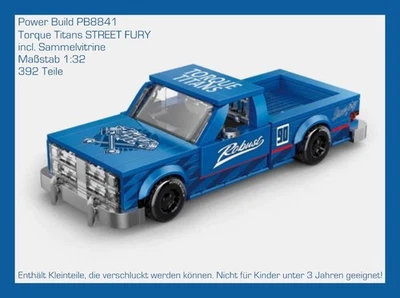 HAPPY BUILD PB8841 - Classic Pickup mit Container, Power Block⚡TORQUE TITANS⚡Klemmbausteine