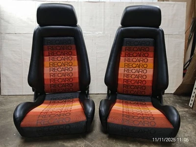 RECARO LX B Paar JDM Authentic neu gepolstert Kunstleder orange Spektrum - Bild 1 von 4