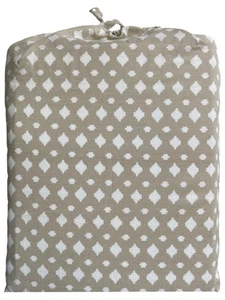 Room Essentials Twin XL Bed Sheet Set Beige Diamond Cotton Rich Dorm Sheets - Picture 1 of 2