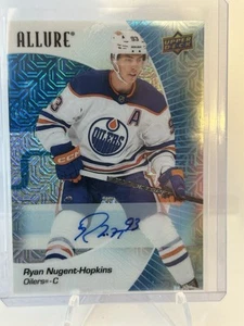 2023-24 Upper Deck Allure Ryan Nugent Hopkins Blue Line Auto /35 Edmonton Oilers - Picture 1 of 2