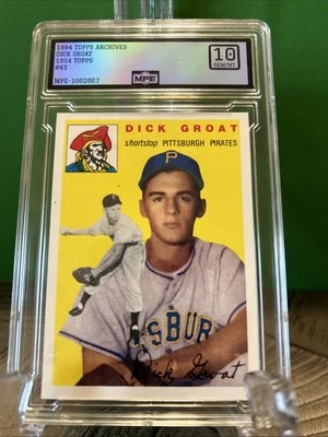 1994 Topps Archives The Ultimate 1954 Set - Dick Groat #43 - Image 1 of 2