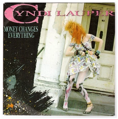 Rare CYNDI LAUPER  Money Changes Everything 1984 Spain 7" Single textured Sleeve Foto 1 de 3