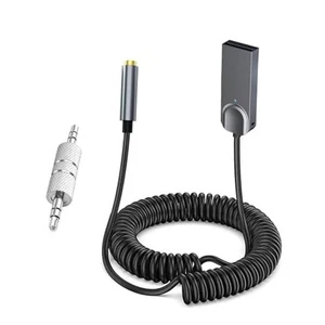 GOLBELEC Adaptateur Bluetooth 5.3 vers Aux, Récepteur USB 3.5mm Femelle BT, Aux vers m02 - Photo 1 sur 7