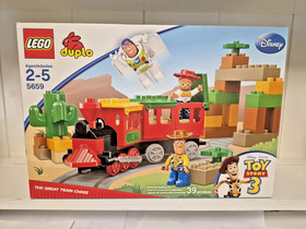 Lego Duplo-Disney Toy Story 3 -5659-THE GREAT TRAIN CHASE- COMPLETE - W/Box- VGC