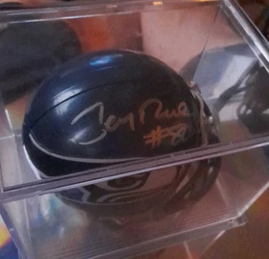 Casco Jerry Rice #80 autografato Mini Seattle Seahawks Hall of Fame AUTENTICO - Foto 1 di 4