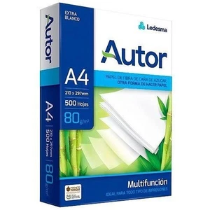 Autor - Risma Carta A4 500 Fogli 80 gr Grammi Extra Bianca Fotocopie Stampante - Afbeelding 1 van 1