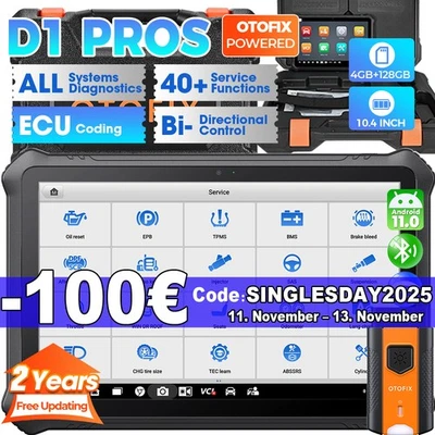 2025 OTOFIX D1 PROS PRO Professional Automotive OBD2 Diagnostic Tool ALL SYSTEM ECU Coding TPMS - Image 1 of 4