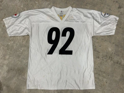 Camiseta deportiva blanca vintage de los Pittsburgh Steelers James Harrison de la NFL talla XL Foto 1 de 4