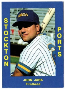 John Jaha 1988 Cal League Stockton Ports # 193 (Cerveceros de Milwaukee) ex - Imagen 1 de 2