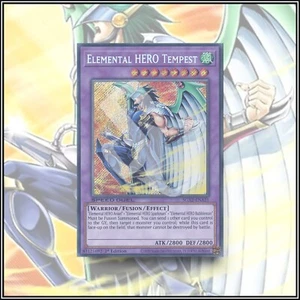 YuGiOh ELEMENTAL HERO TEMPEST | SECRET RARE ▪️ 1ST EDITION 💎 - Picture 1 of 2
