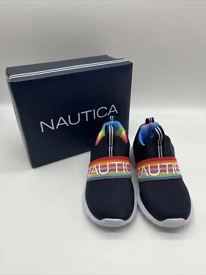 NAUTICA ребенка ясельного возраста девочки CANVEY темно-радужный эластичный Athletic туфли размер 8 🌺 новый в коробке - Изображение 1 из 4