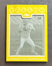 John David Booty 2008 Topps Chrome Printing Plates Yellow #TC171 1/1 One of One