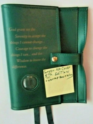 Narcotics Anonymous NA 5TH EDITION Basic Text How and Why Green book Cover coin - Image 1 of 4