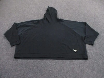 Sudadera con capucha Under Armour para mujer XL Project Rock recortada Pullover Bull Foto 1 de 4