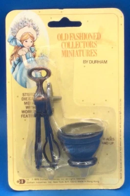 DURHAM Antiguo Coleccionistas Miniaturas Diecast Metal Mezclador y Cuenco 1978 NUEVO Foto 1 de 4