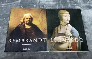 TASCHEN Rembrandt & Leonardo SOFT COVER 2 Book Set - Foto 1 di 13
