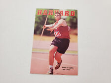 RS20 Harvard University 2001 Men's & Women's Track & Field Pocket Schedule Card