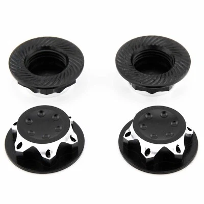 4x Radmuttern 17mm für 1:8 RC Buggy und Truggy, Aluminium schwarz, geschlossen - Bild 1 von 2