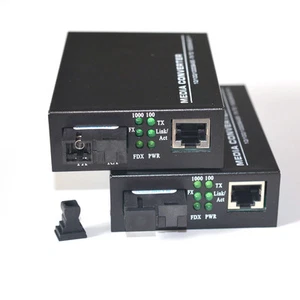 100/1000Mbps Gigabit Ethernet Media Converters Single Mode Single Fiber SC 20Km - Photo 1/9