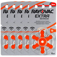 kQ 30x RAYOVAC EXTRA Advanced Hörgerätebatterie Zink - Luft Typ 13 1.45V Blister