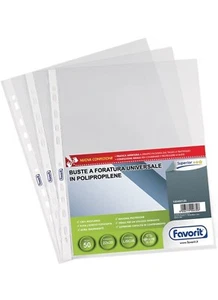 Favorit Buste Perforate, Lucide, Alto Spessore, 22 X 30 Cm, 50 Pezzi, - Foto 1 di 1