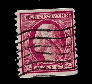 US 1914 SC # 453 2 c Washington Used - Light Wave Cancel - Vivid Color - Picture 1 of 1
