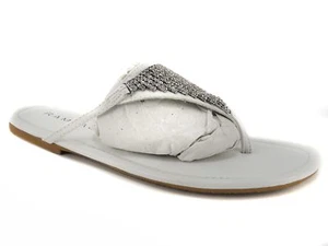 Rampage Women's Rivera Thong Sandals White Flip Flops Size 7.5 M - Picture 1 of 6