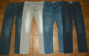 4 Boys Signature Levi LEVI'S & PHAT FARM Blue JEANS Youth Size 18 - Picture 1 of 9