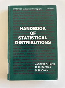 LANL Copy! Handbook of Statistical Distributions by Patel 1976 HC 1st Printing - Picture 1 of 20