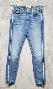 7 For All Mankind Jeans Womens 26 Luxe Vintage Ankle Skinny Point Hem Side Seam - Picture 1 of 16