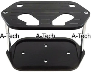 Aluminum Hold Down Bracket Tray Billet For 34/78 Optima Battery BLACK - Picture 1 of 4