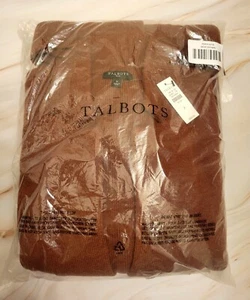 NWT $189 Talbots Plus X Brown Knit Cardigan Sweater Cozy Winter Autumn Career - Picture 1 of 5