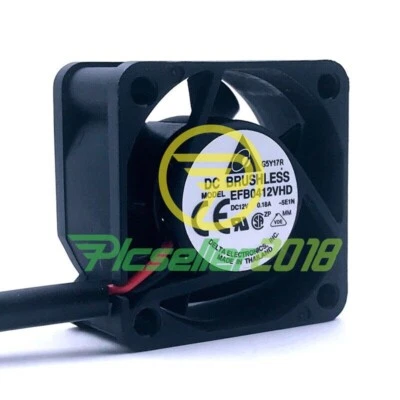 Delta EFB0412VHD 4020 4cm 40mm DC 12V 0.18A 2-pin 1U case axial cooling fans - Image 1 of 4