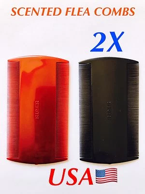 2X perfumadas Nit Combs para niños pulga detección de piojos perro gato mascota - Image 1 of 4