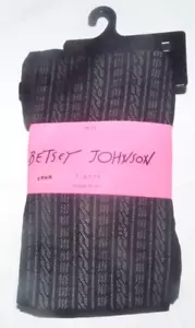 NUOVI 2 PAIA COLLANT BETSEY JOHNSON struttura cavo rialzato donna M/L nuovi con etichette GDX6 - Foto 1 di 3