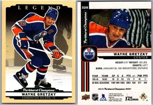 22-23 PARKHURST CHAMPIONS - WAYNE GRETZKY #326 EDMONTON OILERS SP - Picture 1 of 1