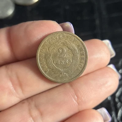 1864 Two cents  - Image 1 of 3