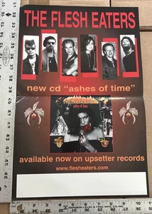 THE FLESH EATERS ASHES OF TIME UPSETTER RECORDS RARE CD/LP PROMO POSTER - Picture 1 of 2